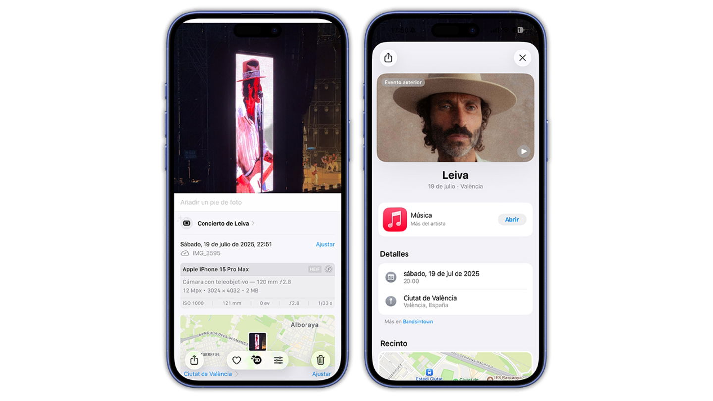 Capturas de pantalla de la app Fotos