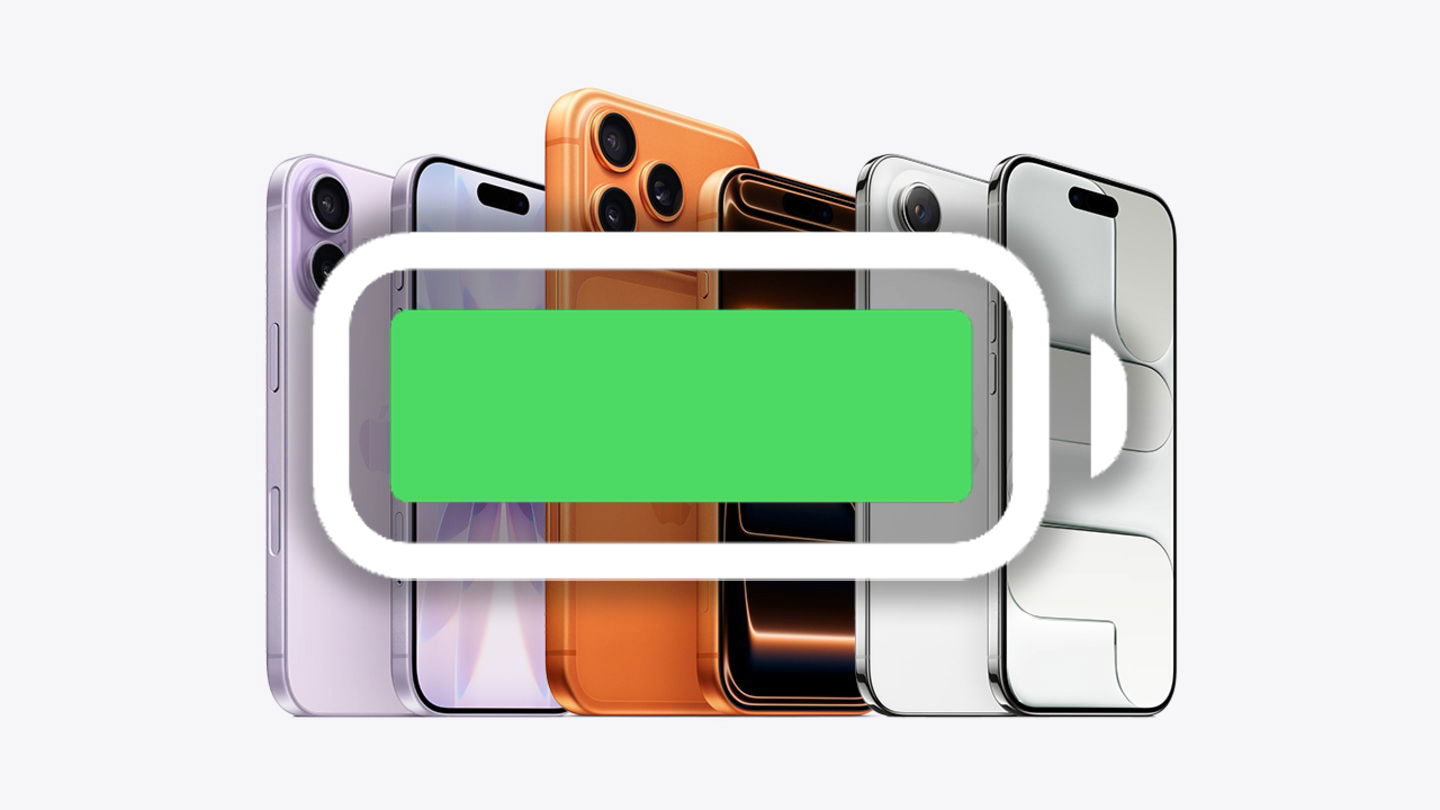 iPhone 17 con icono de batería