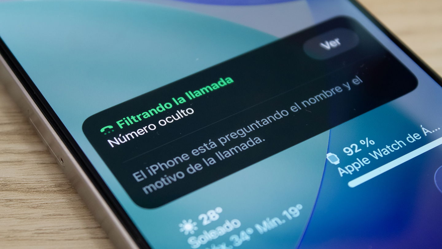 Filtro de llamadas de iOS 26