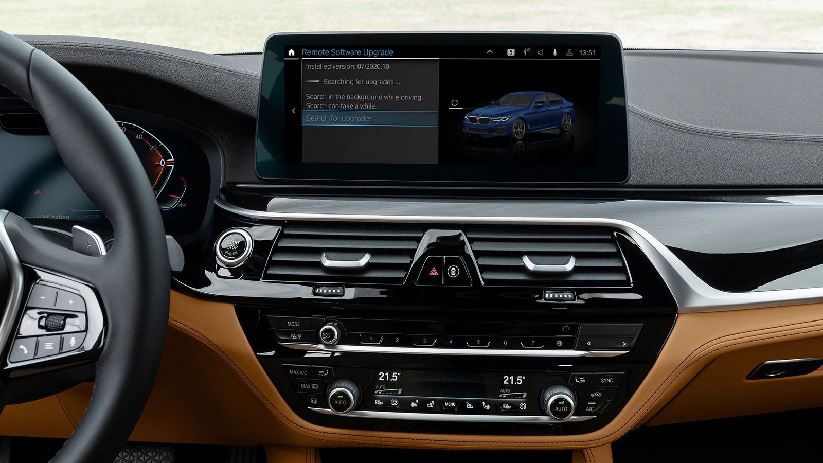 Pantalla de un BMW