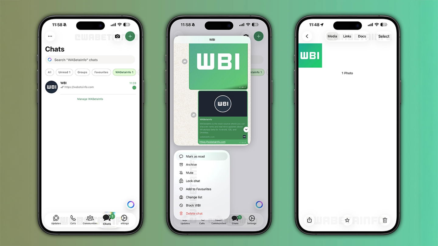 Capturas de pantalla de WhatsApp
