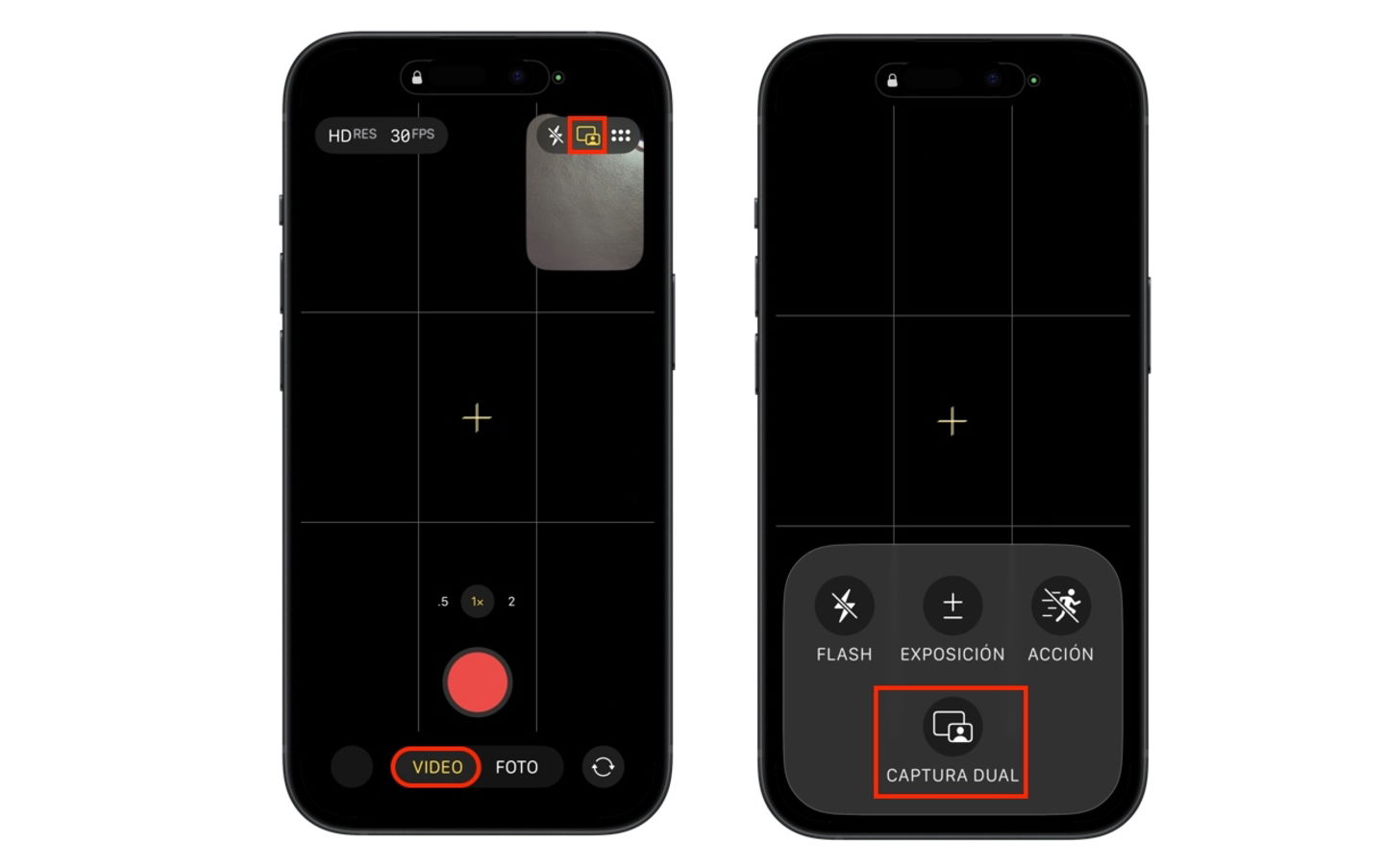 Pantalla de vídeo iPhone 17