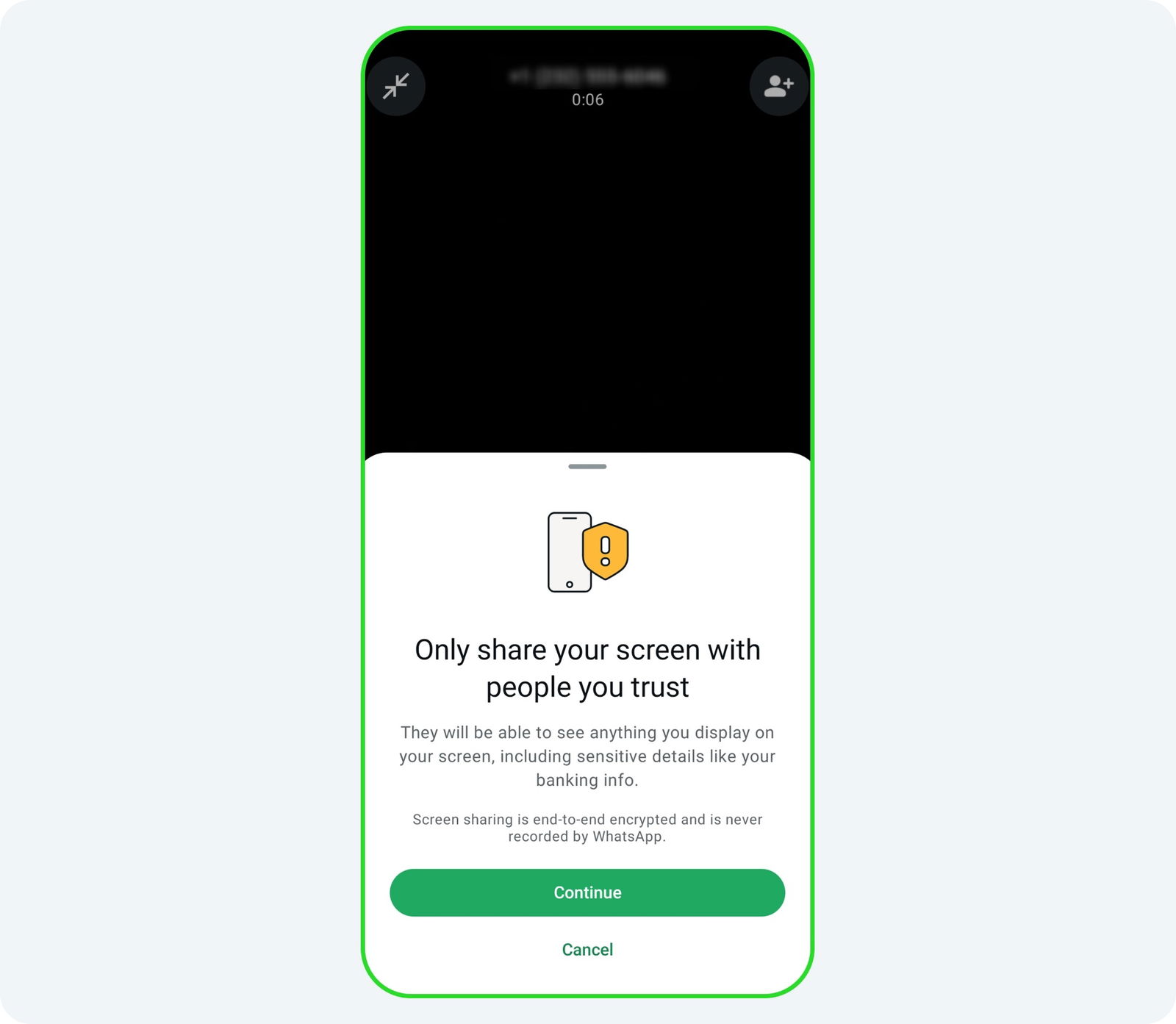 Advertencias de Meta en WhatsApp