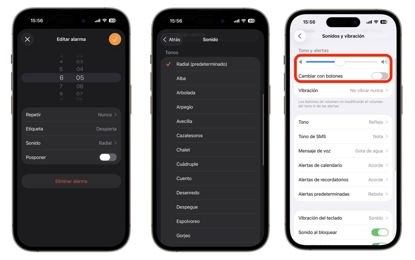 Alarma iOS 26
