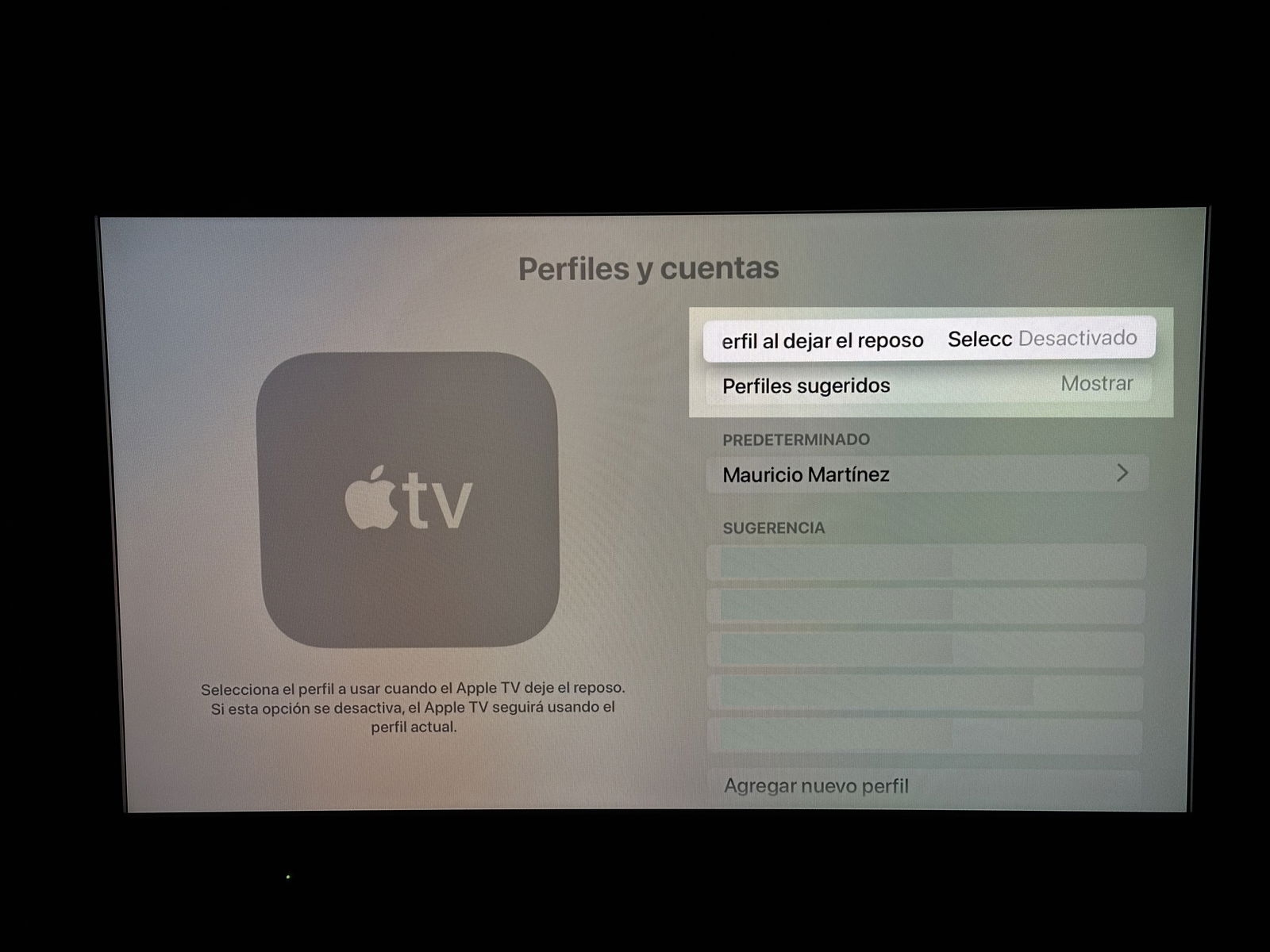 26 TVOS settings