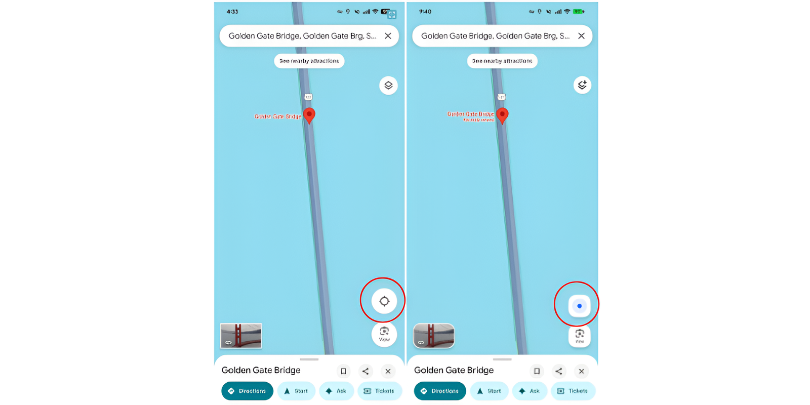 Qué significan los dos nuevos botones de Google Maps que acaban de llegar en la última actualización