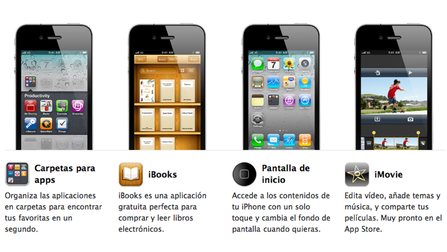 Funciones de iOS 4