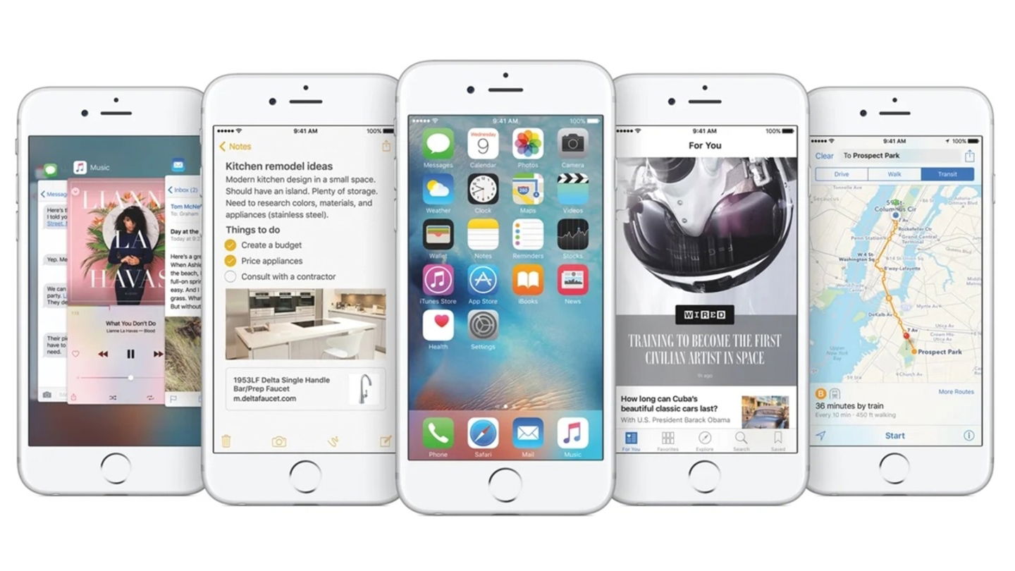 iPhone con iOS 9