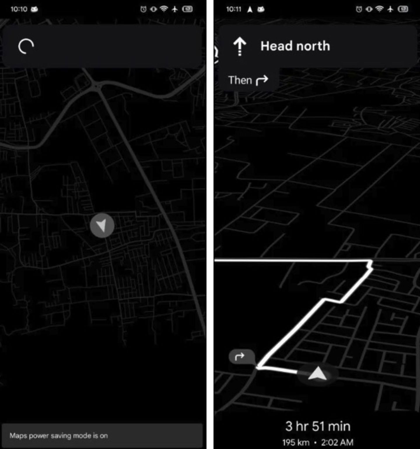Capturas de pantalla Google Maps
