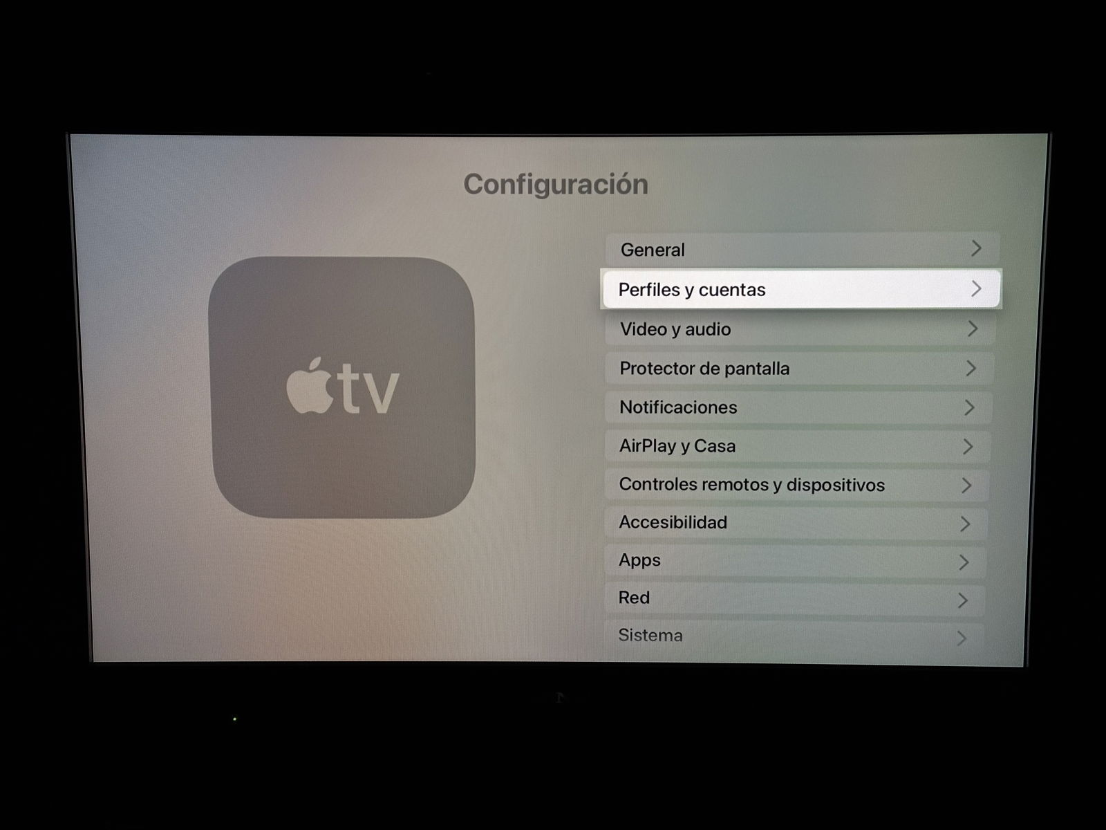 26 TVOS settings