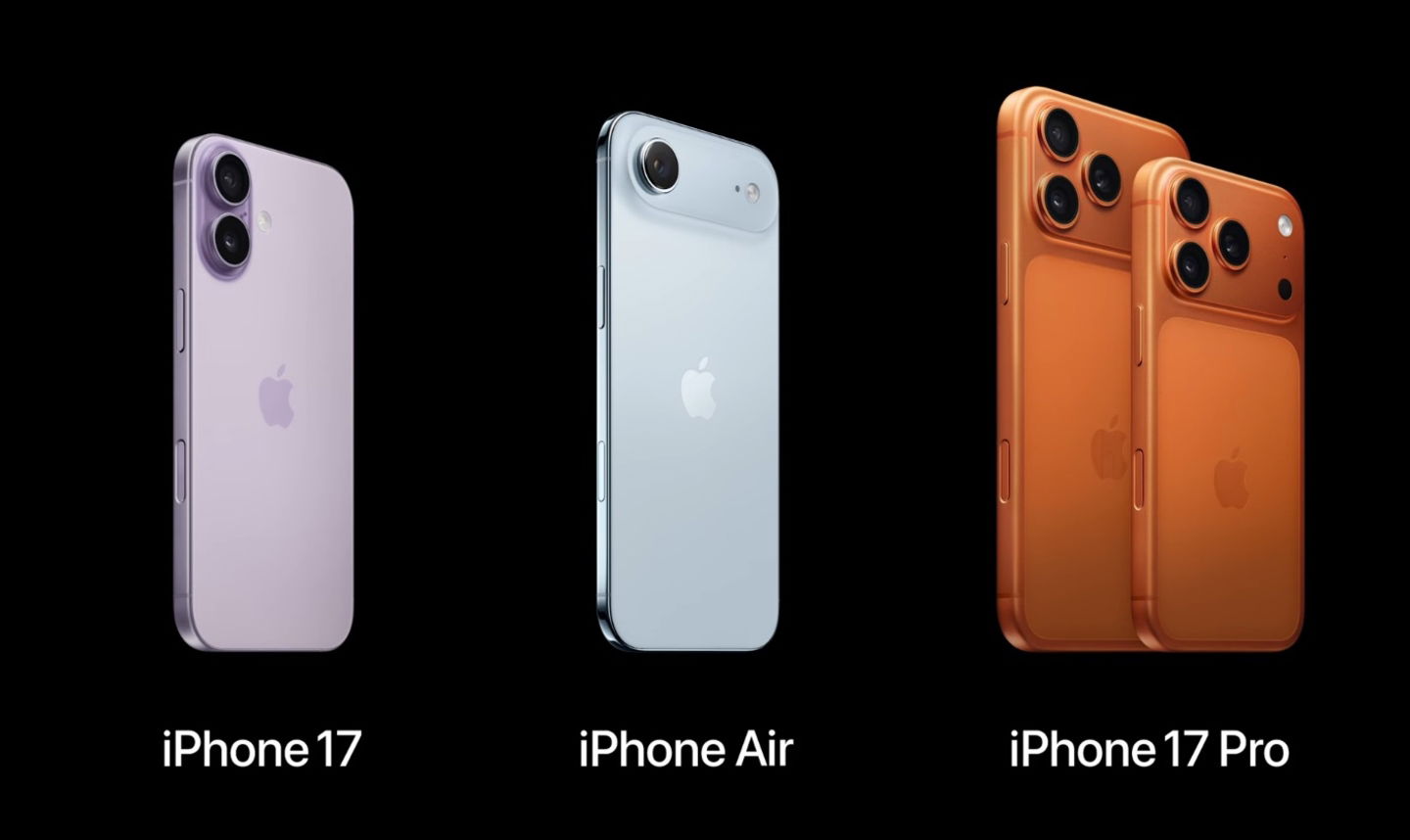 iPhone 17, iPhone Air y iPhone 17 Pro