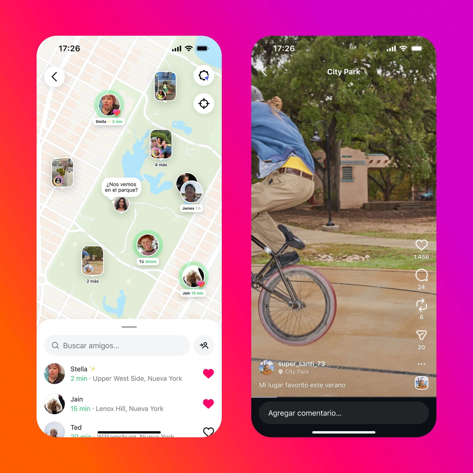 Mapa de Instagram