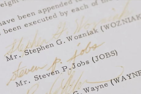 Se va a subastar el contrato de fundación de Apple y podría alcanzar una cifra nunca vista