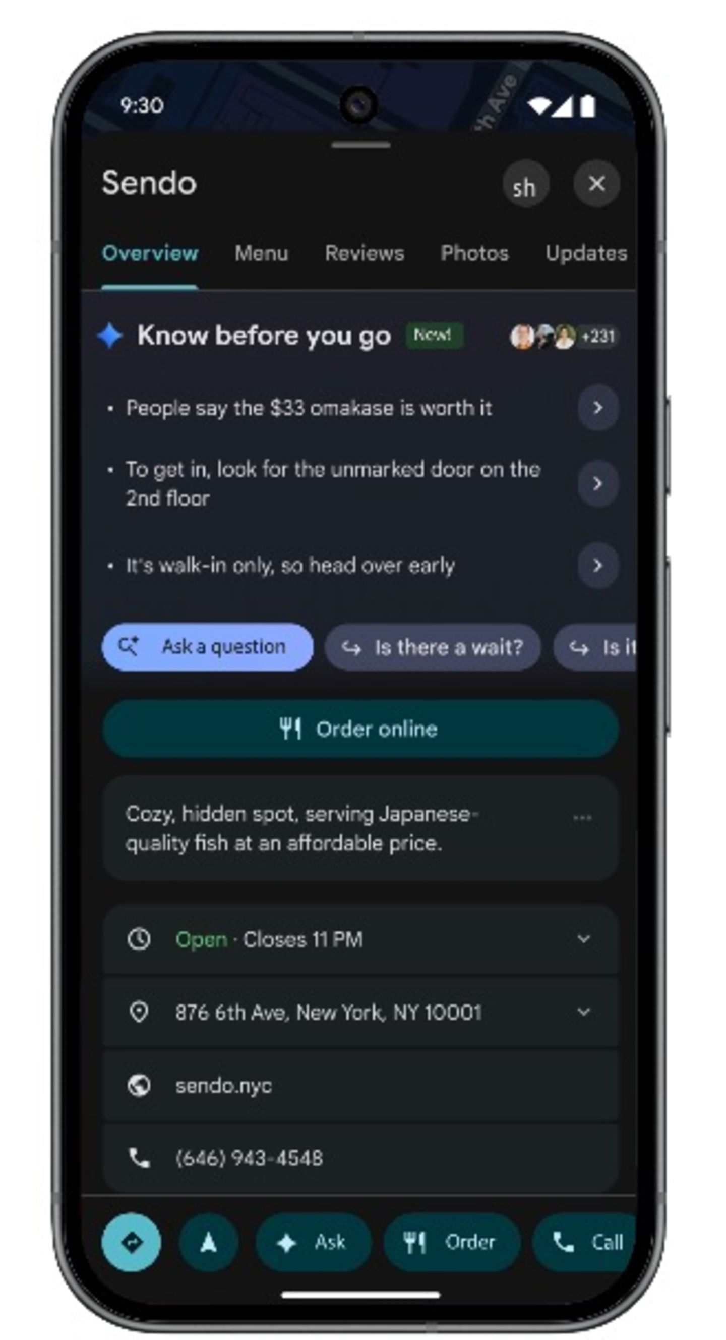 Gemini en Google Maps