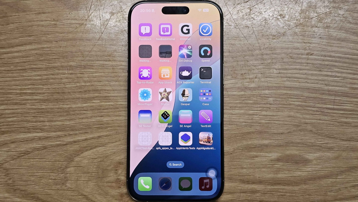 Prototipo de iPhone con iOS 19