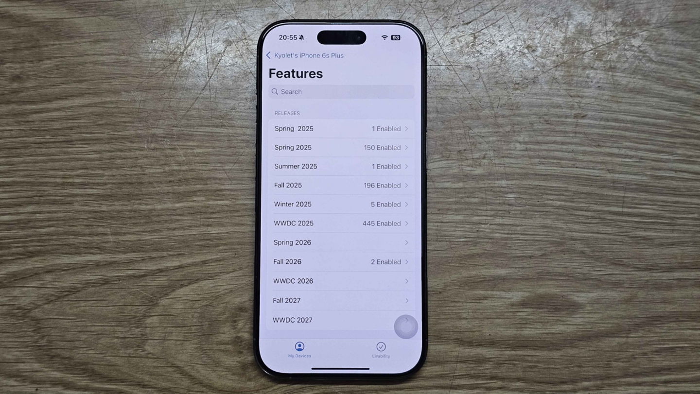 Prototipo de iPhone con iOS 19