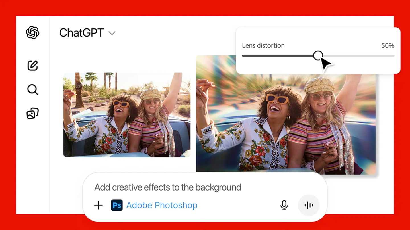Adobe Photoshop se integra en ChatGPT y editar fotos será más fácil que nunca (y completamente gratis)