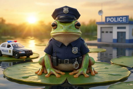 Usar IA para informes policiales parecía buena idea… hasta que un agente se convirtió en rana