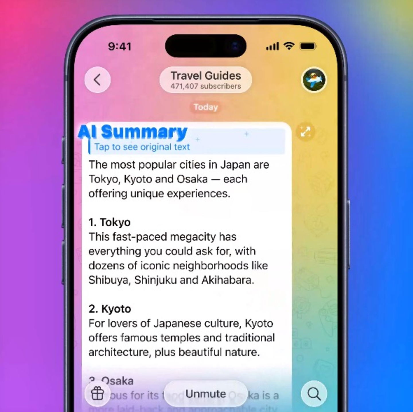 La IA presente en Telegram