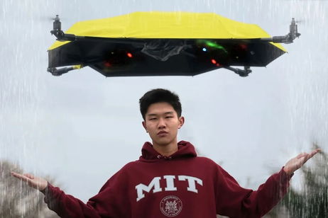 Con todo lo que está lloviendo este paraguas inteligente que te sigue y te deja las manos libres sería un éxito