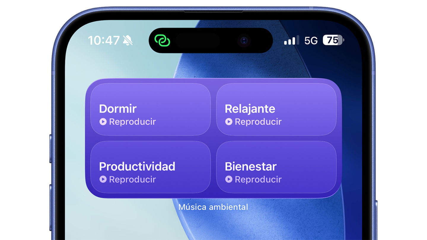 Widget musica ambiental
